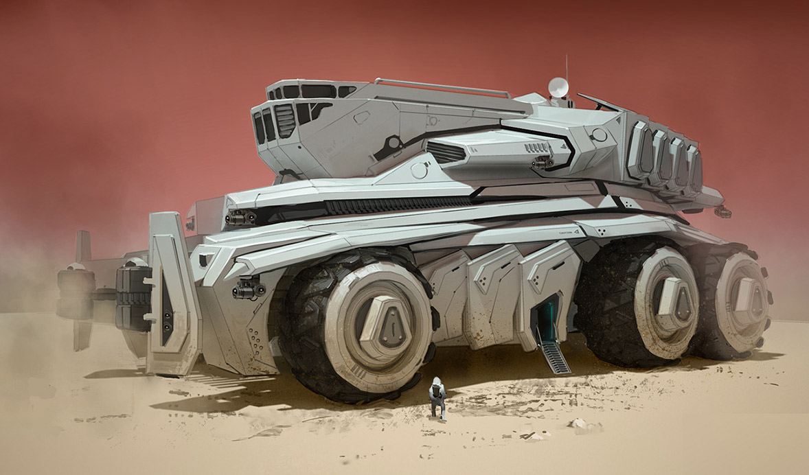 Futuristic vehicle concepts by Darren Bartley