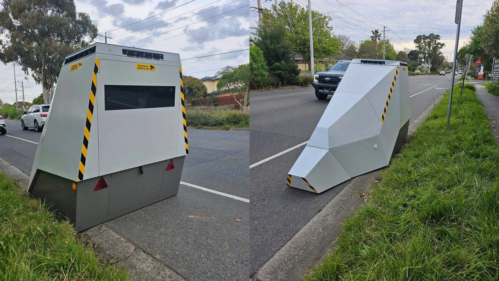 Bizarre speed camera confuses social media